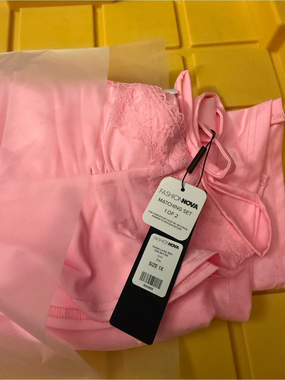 Fashion Nova satin midi